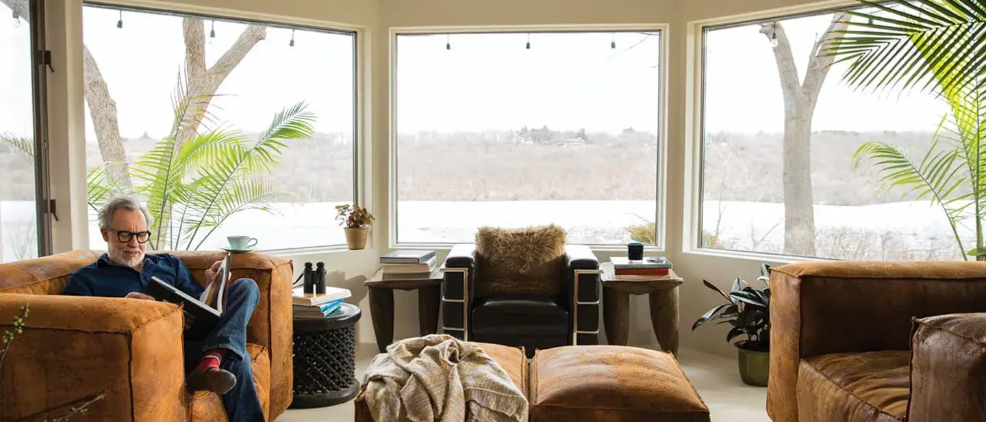 Andersen windows in a bright living room