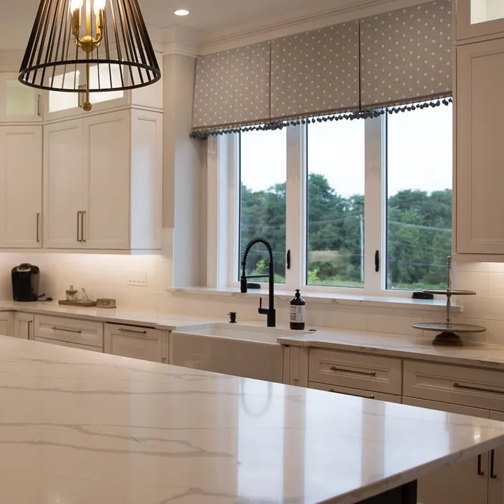 OKNA 700 Series casement windows above a kitchen sink