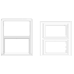 Premium windows - double single hung windows: