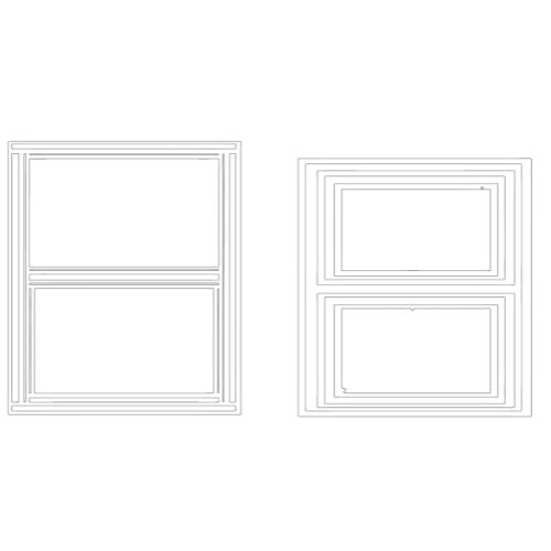 Double- & single-hung windows