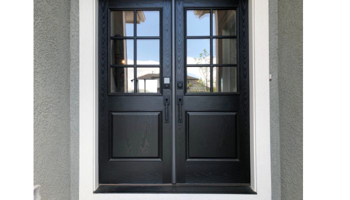 Double entry doors - fiberglass double doors: