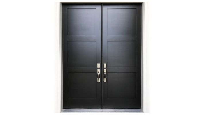 Double entry doors - steel double doors: