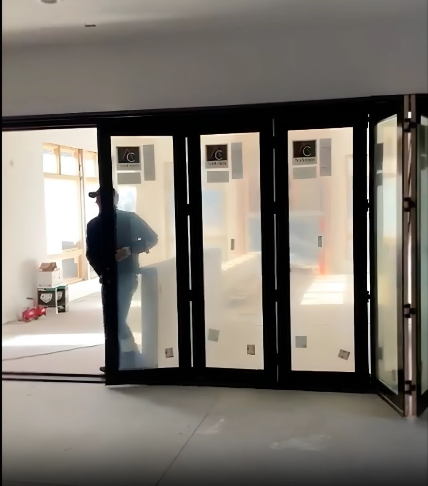 Bifold doors - hybrid multi panel doors: