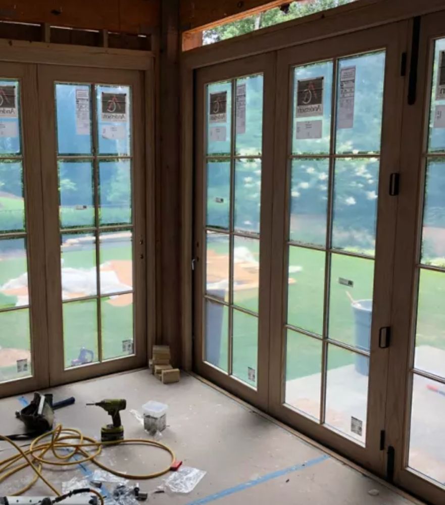 Bifold doors - wood bifold doors:
